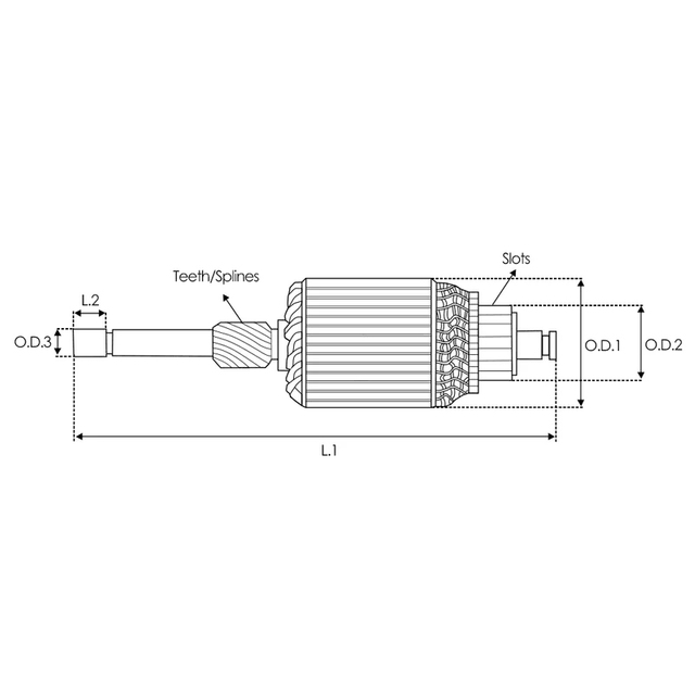 Anlasseranker 618114 für HITACHI ISKRA NISSAN 8T IM3044 211411111