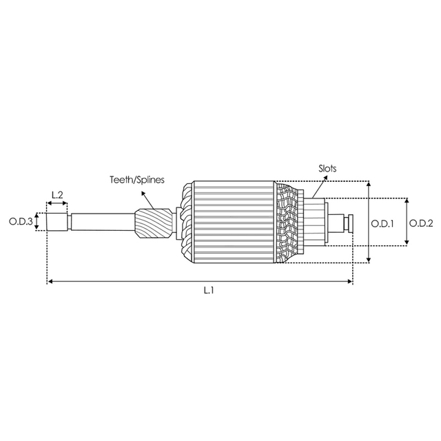 Anlasseranker 594673 für VALEO 12V 13T IM3157