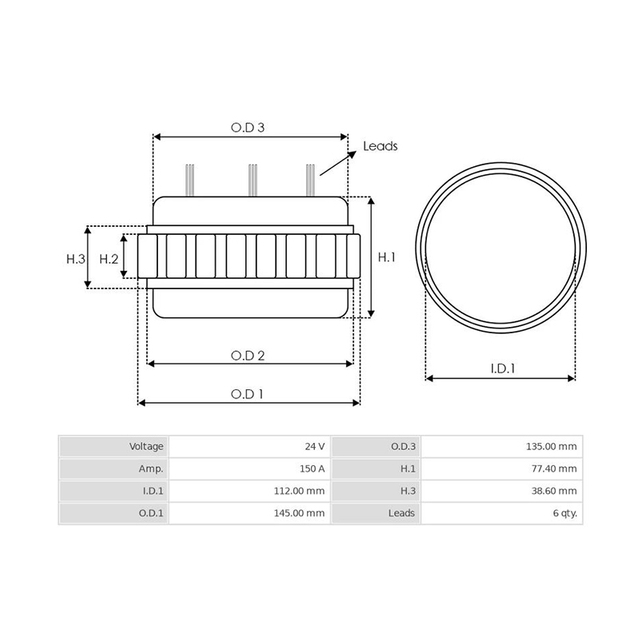 Stator Feldwicklung Auto Lichtmaschine Stator für Bosch 